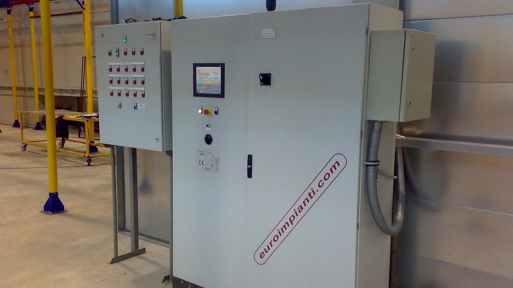 Photo of a computerized control panel with touchscreen